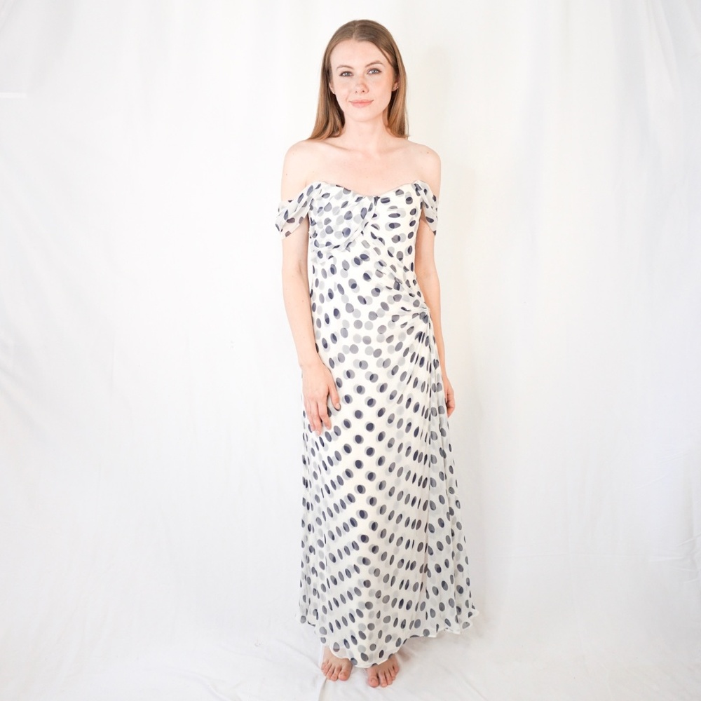 CAROLINA HERRERA Couture PolkaDot Strapless Dress - Picture 8 of 8